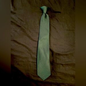 Solid Green Clip-on tie